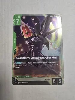 GUNDAM CARD GAME GD03-021 GUNDAM DEATHSCYTHE HELL (R) FOIL CARD - STEEL REQUIEM - Image 1