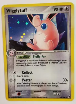 Wigglytuff 13/100 Crystal Guardians Holo Pokemon Card 2006 - Image 1