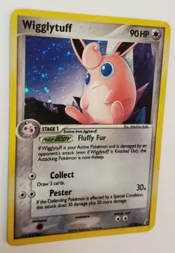 Wigglytuff 13/100 Crystal Guardians Holo Pokemon Card 2006 - Image 3
