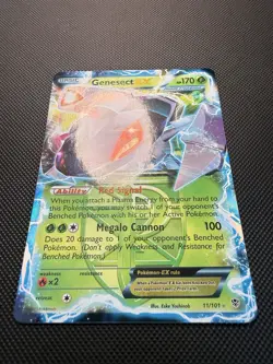 Genesect EX 11/101 Plasma Blast Pokemon Card NM- - Image 2