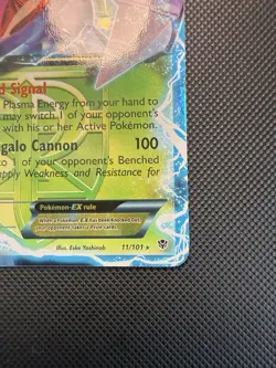 Genesect EX 11/101 Plasma Blast Pokemon Card NM- - Image 3