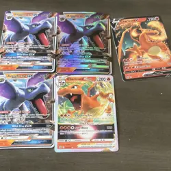 Pokemon TCG Aerodactyl GX Charizard V VSTAR Holo Card Lot 5 English - Image 1