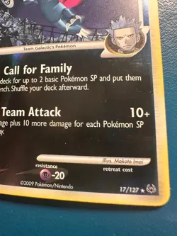 Weavile G 17/127 Holo Rare Platinum Reverse Holo Pokemon Card MINT - Image 4