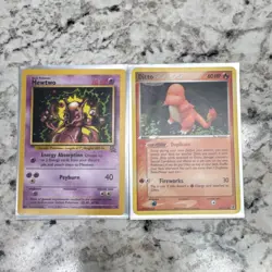 Pokemon Mewtwo 14/110 & Ditto 61/113 Card Lot 1999-2005 Set English - Image 1