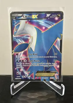 Latios EX Full Art 101/108 Roaring Skies Holo Pokemon Card MP - Damaged - Image 1