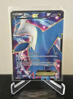 Latios EX Full Art 101/108 Roaring Skies Holo Pokemon Card MP - Damaged - Image 2