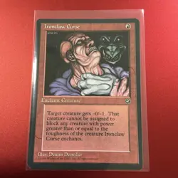 IRONCLAW CURSE – MTG Magic the Gathering Card – Homelands – Rare - Image 1