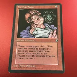 IRONCLAW CURSE – MTG Magic the Gathering Card – Homelands – Rare - Image 2