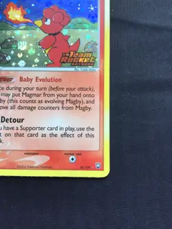 Pokemon Cards: EX Team Rocket Returns Reverse Holo: Magby 24/109 - Image 5