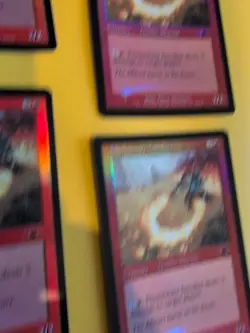 Flamewave Invoker. Playset. Goblin Mutant x4LEGIONS. OLD VINTAGE FOIL MTG 4 CARD - Image 4