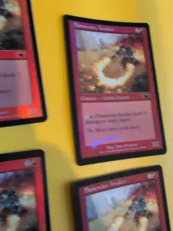 Flamewave Invoker. Playset. Goblin Mutant x4LEGIONS. OLD VINTAGE FOIL MTG 4 CARD - Image 5