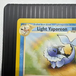 Pokemon TCG Light Vaporeon Neo Destiny Card 52/105 Unlimited Uncommon - MP - Image 3