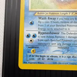 Pokemon TCG Light Vaporeon Neo Destiny Card 52/105 Unlimited Uncommon - MP - Image 5