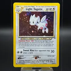 🌀SWIRL🌀 *LP* Pokemon Card - Light Togetic Neo Destiny 15/105 Holo Rare - Image 1