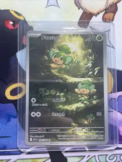 Pokemon TCG Pansage Illustration Rare Holo Black Bolt English Card 089/086 - Image 1