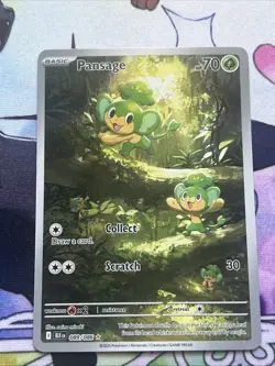 Pokemon TCG Pansage Illustration Rare Holo Black Bolt English Card 089/086 - Image 3