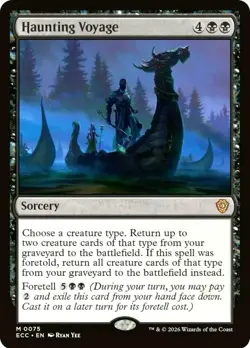 X 1 Haunting Voyage NM-M KHM 098 MTG Magic The Gathering - Image 1