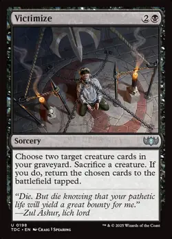 MTG Victimize ** Tarkir: Dragonstorm Commander ** English - Image 1