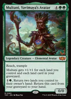 MTG Multani, Yavimaya's Avatar ** Tarkir: Dragonstorm Commander ** English - Image 1