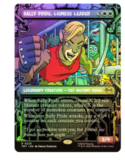 Sally Pride, Lioness Leader - Foil - Showcase Teenage Mutant Ninja Turtles MTG - Image 1