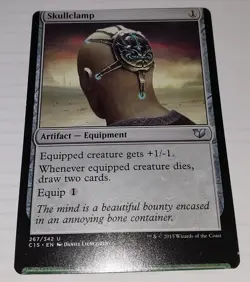 Magic: the Gathering / MtG Skullclamp x1 C15 miscut LP - Image 1