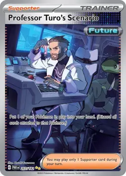 Professor Turo’s Scenario Illustration Rare - Pokemon Paradox Rift 257/182 (MP) - Image 1