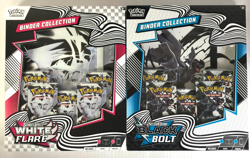 Pokemon TCG SV10.5 Black Bolt & White Flare Binder Collection Sealed New SET Lot - Image 1