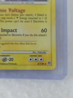 💥⚡ Electivire 3/130 Lv. 46 Diamond & Pearl Holo Rare Pokemon Vintage 2007 TCG - Image 4
