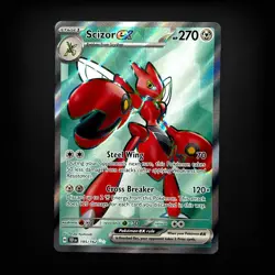 Pokemon TCG SV05: Temporal Forces Scizor ex #195/162 Ultra Rare NM - Image 1