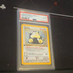 Pokemon Snorlax Jungle 11/64 Holo Rare 1st Edition PSA 6 1999 - Image 1