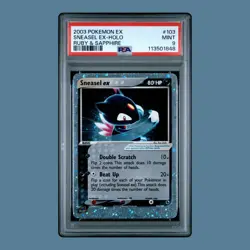 2003 Pokemon EX Ruby & Sapphire - Sneasel EX Holo #103 PSA 9 Mint - Image 1