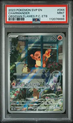 Pokemon Center Stamp Promo Charmander Obsidian Flames ETB SVP EN 044 PSA 9 Mint - Image 1