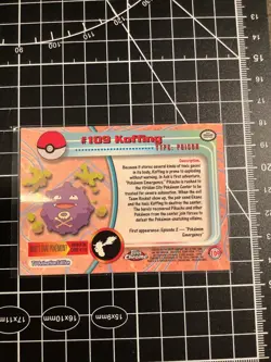 2000 Topps Chrome Pokemon TV Animation Edition Series 2 #109 Koffing - Image 2