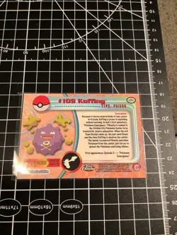 2000 Topps Chrome Pokemon TV Animation Edition Series 2 #109 Koffing - Image 3
