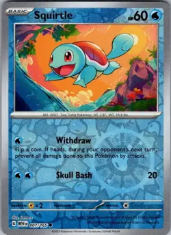 Pokemon Squirtle - (Reverse Cosmos Holo) (Costco Exclusive) MCAP 007/165 NM - Image 1