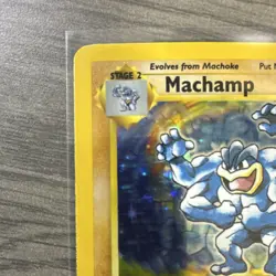Pokemon Machamp Deck Exclusives 1st Edition Holo Rare 8/102 100 HP 1999 - Image 2