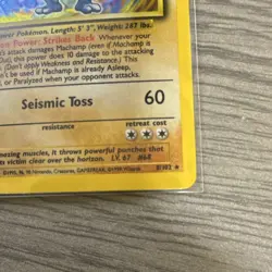 Pokemon Machamp Deck Exclusives 1st Edition Holo Rare 8/102 100 HP 1999 - Image 4