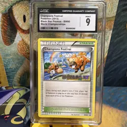 2013 POKEMON WORLD CHAMPIONS FESTIVAL #BW95 CGC 9 MINT - Image 1
