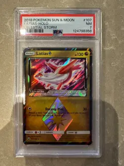 Latias 107/168 [Prism Star] Celestial Storm PSA 7 - Pokemon TCG - Image 1