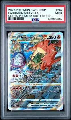 Crown Zenith Mewtwo Gg44 Charizard SWSH262 VStar Pokemon UPC PSA 9 Set - Image 3