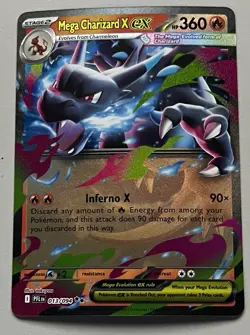 Pokemon Phantasmal Flames Mega Charizard ex Stage 2 Double Rare HoloFoil 013/094 - Image 1