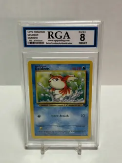 🐟 1999 Pokemon Jungle Goldeen Shadow #53/64 RGA 8 NM-MT Graded Slab - Image 1