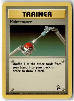 Maintenance ⭐ 112/130 Uncommon Base Set 2 2000 Pokemon NM - Image 1