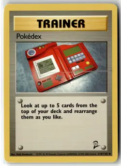 Pokedex ⭐ 115/130 Uncommon Base Set 2 2000 Pokemon NM - Image 1