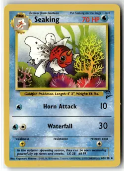 Seaking ⭐ 60/130 Uncommon Base Set 2 2000 Pokemon NM - Image 1