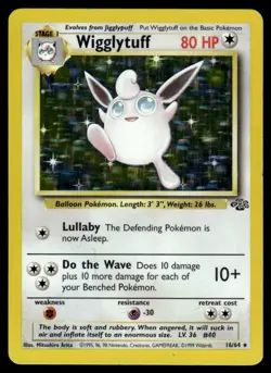 Wigglytuff #16 - Rare HOLO - Pokemon Jungle - LP - Image 1