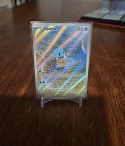 SQUIRTLE 170/165 HOLO ILLUSTRATION RARE SCARLET & VIOLET 151 #170 POKEMON TCG - Image 1