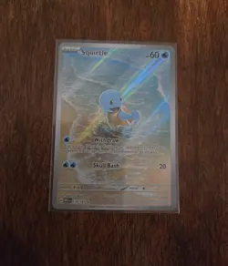 SQUIRTLE 170/165 HOLO ILLUSTRATION RARE SCARLET & VIOLET 151 #170 POKEMON TCG - Image 3