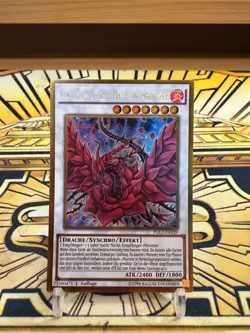 Yugioh Schwarzer Rosendrache PGL3-DE059 Gold Rare - Image 1
