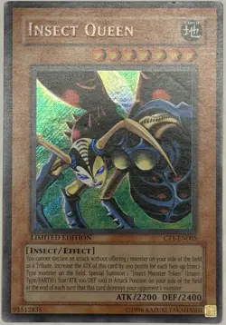 Insect Queen Secret Rare 2004 Collectors Tin CT1-EN005 NM Yugioh - Image 1
